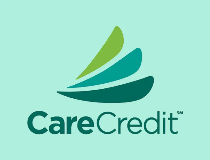 Care credit logo against light green background
